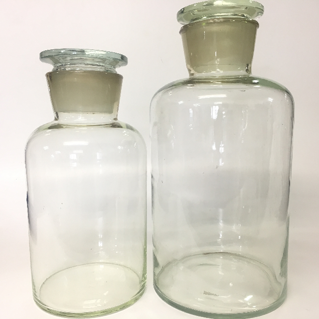 APOTHECARY BOTTLE, Extra Large w Stopper 37-43cmH